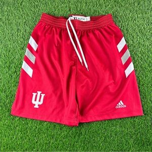 IU Indiana Hoosiers IUBB Issued adidas Basketball Practice Shorts Red EUC Read